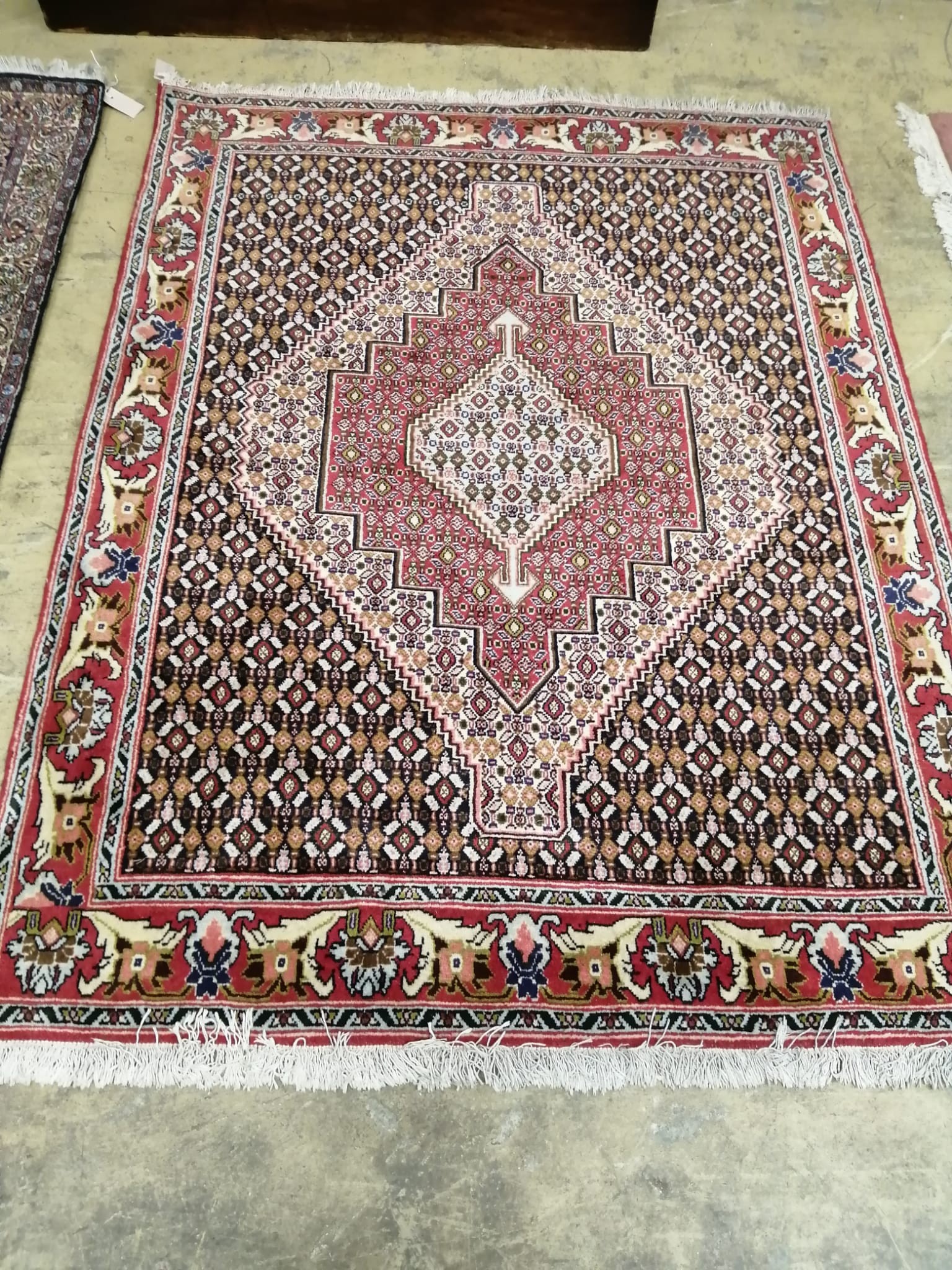 A North West Persian blue ground rug, 160 x 124cm